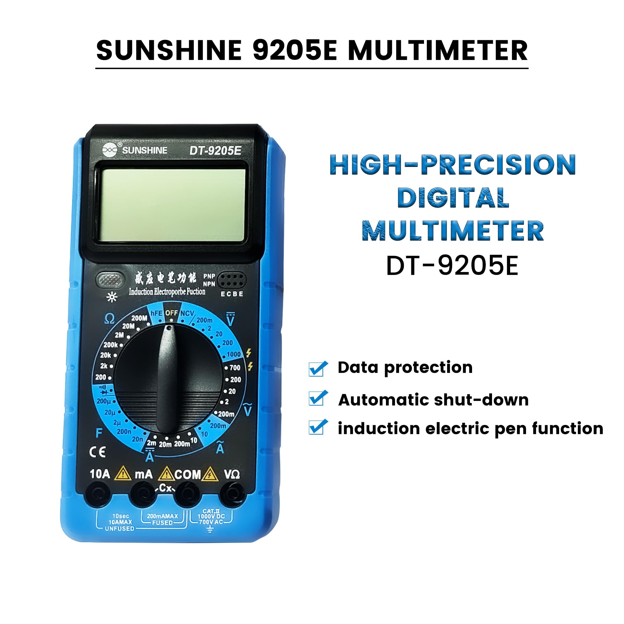 Gilhot DT-9205E Sunshine Digital Multimeter | AC/DC Voltage